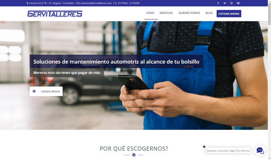 servitalleres website cover